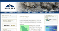 Desktop Screenshot of erinventures.com